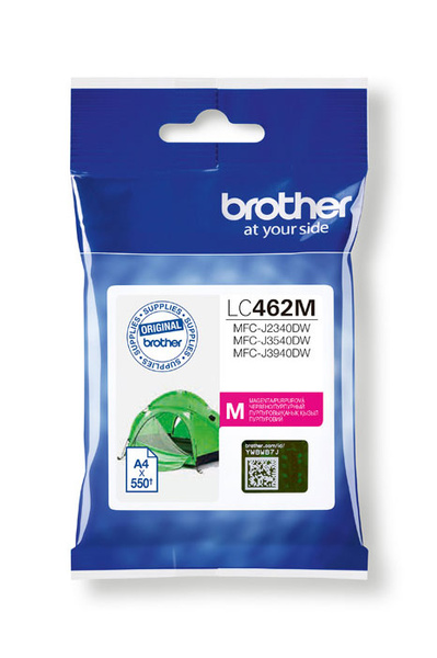 Brother LC-462M, LC462M 0,55k Magenta do Brother MFC-J2340DW MFC-J3540DW MFC-J3940DW Tusz Oryginalny