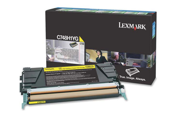 Lexmark C748H1YG 10k Yellow do Lexmark C748 Toner Oryginalny