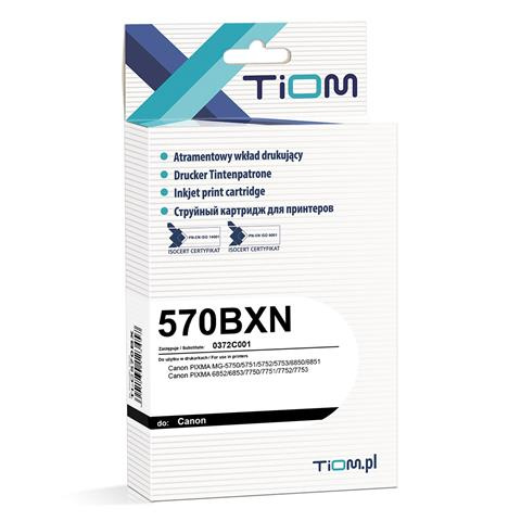 Zamiennik Canon PGI 570B XN | 0372C001 | 500 str. | black tusz marki Tiom do PIXMA MG 5750 MG5750 MG6850 MG7750 TS5050