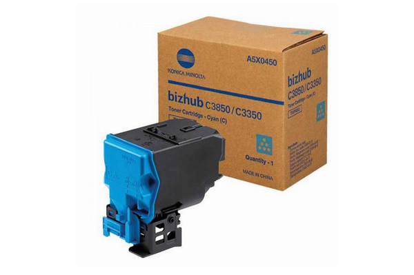 Minolta TNP48C, TNP-48C, A5X0450 10k Cyan do Konica Minolta Bizhub C3350, C3850, C3850FS Toner Oryginalny
