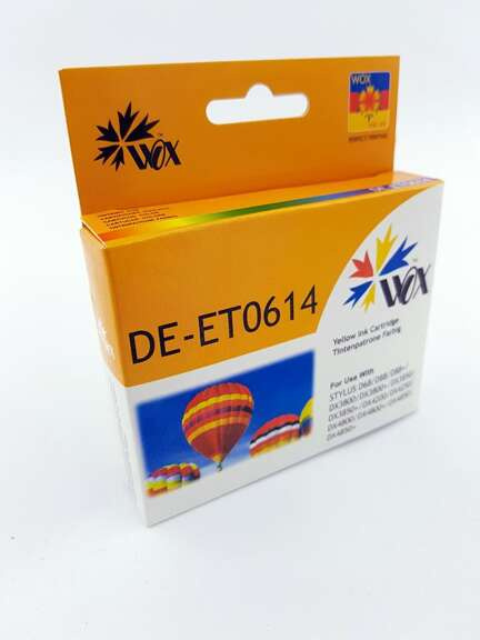 Zgodny EPSON T0614 C13T06144010 12ml Yellow tusz marki WOX do Epson D68 D88 DX3800 DX3850 DX4200