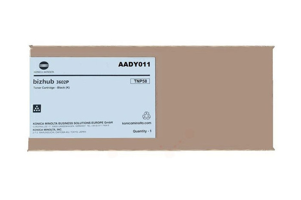 Oryginalny Toner Czarny Konica Minolta Bizhub 3602P (TNP58, TNP-58, AADY011)