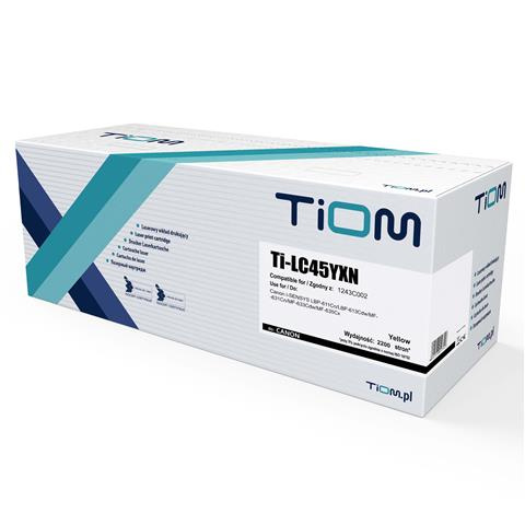 Zgodny Toner Tiom Ti-LC45YXN zamiennik Canon 45YXN | 1243C002 | 2,2k | yellow