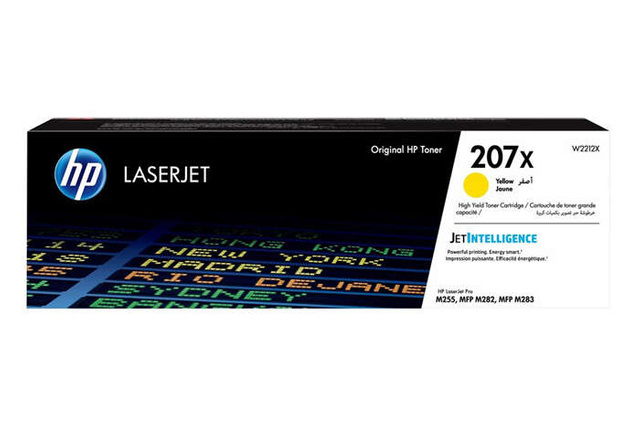 Oryginalny Toner HP 207X W2212X 2,45k Yellow do HP Color LaserJet Pro M255, MFP M282, MFP M283, M283