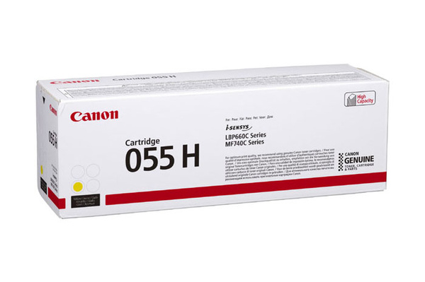 Canon CRG055H, CRG-055H, 3017C002 5,9k Yellow do Canon LBP660 LBP662 LBP663 LBP664 MF740 MF741 MF742 MF743 MF744 MF745 Toner Oryginalny