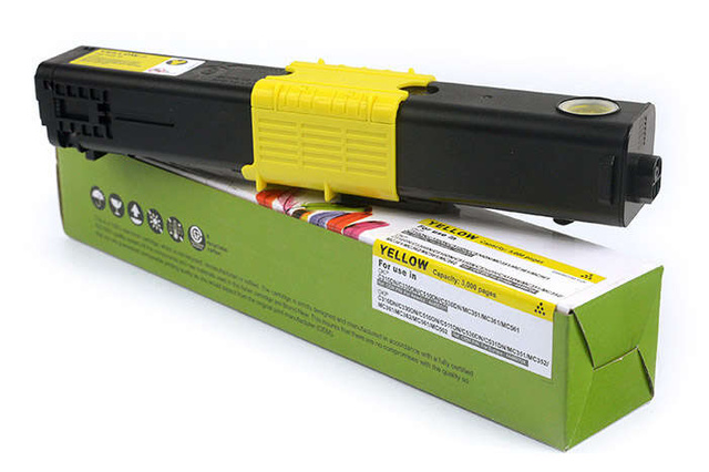 Zamiennik OKI 44469704 3k Yellow toner marki Cartridge Web do Oki C310 C330 C331 C510 C511 C530 C531 MC351 MC352 MC361 MC362 MC561 MC562