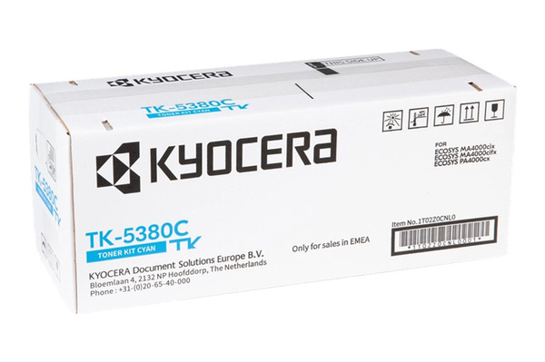 Kyocera TK5380C, TK-5380C, 1T02Z0CNL0 10k Cyan do Kyocera ECOSYS MA4000cix, MA4000cifx, PA4000cx Toner Oryginalny