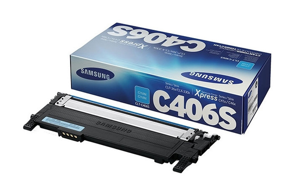 Samsung CLT-C406S, CLTC406S, ST984A 1k Cyan do Samsung CLP-360 CLP-365 CLX-3300 CLX-3305 SL-C410 SL-C460 Toner Oryginalny