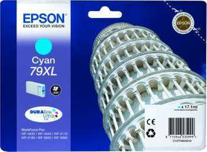 Oryginalny Tusz 79XL T7902 XL do Epson 17.1 ml Cyan