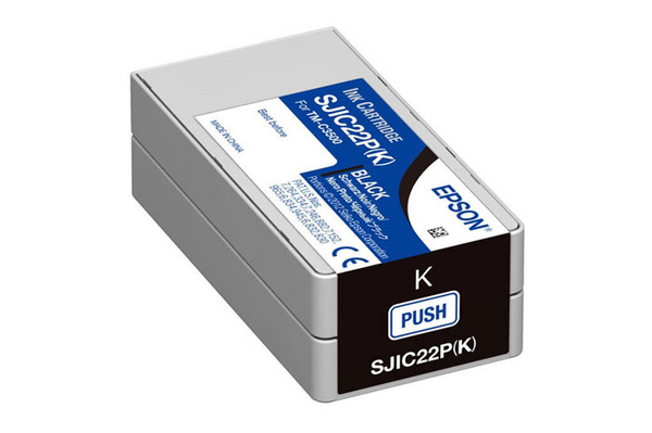Epson SJIC22PK, SJI-C22PK, SJIC-22PK (C33S020601) 32,5ml Black do Epson ColorWorks C3500 TM-C3500 Tusz Oryginalny