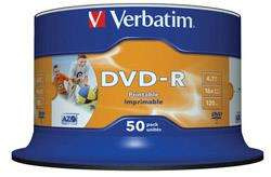 Verbatim DVD-R 16x 4,7GB 50p cake box