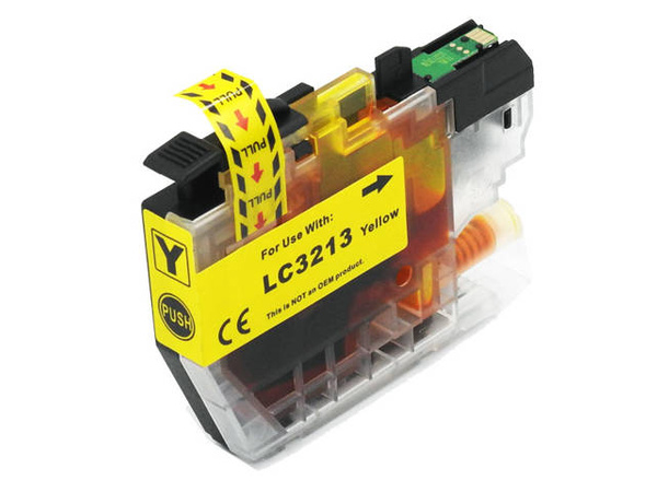 Zgodny tusz Brother LC3213Y Yellow 10ml do Brother DCP-J572DW, J772DNW, J774DW, J491DW, J497DW, J890DW, J895DW DDPrint Nowy