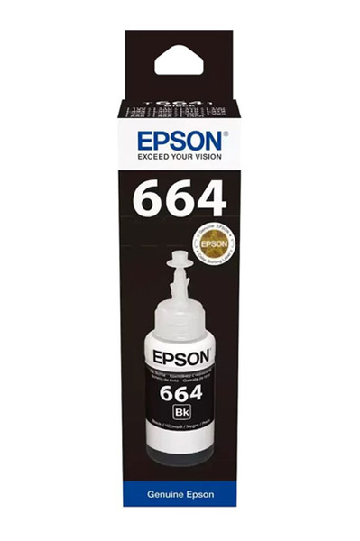 Epson 664 (T6641, C13T66414A) 70ml Black do Epson L3050 L3060 L3070 L382 L210 L386 Tusz Oryginalny