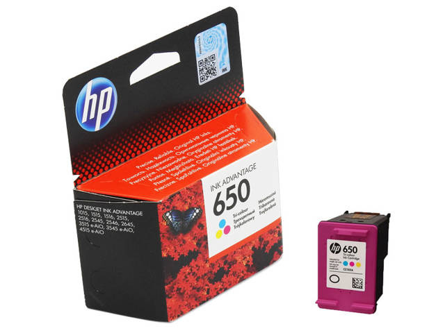 Oryginalny Tusz HP 650 5ml Color ( trójkolorowy ) do HP deskjet ink advantage 1515 2545 2515 2645 3515 3545