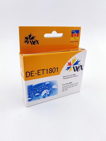 Zamiennik EPSON T1801 C13T18014010 15ml Black tusz marki WOX