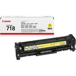 Oryginalny Toner 718 do Canon 2.9k Yellow