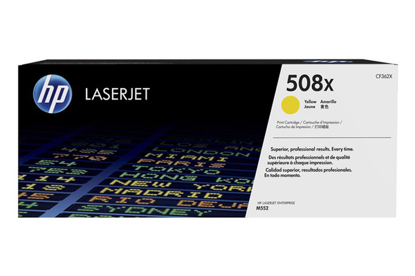 HP 508X CF362X 9,5k Yellow do HP Color LaserJet Enterprise M552 M553 M577 Toner Oryginalny