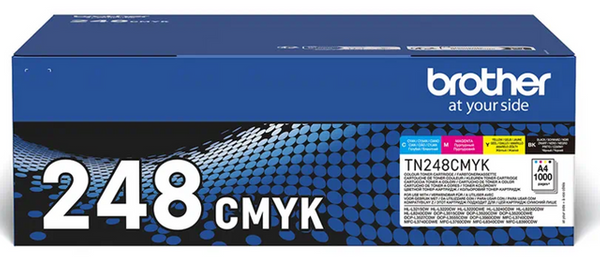 Oryginalny Brother TN-248 VAL zestaw CMYK 4x1k toner do Brother DCP-L3550 L3560