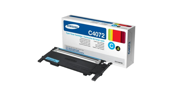 Samsung CLT-C4072S, CLTC4072S)(Uwaga! uszkodzone pudełko) 1k Cyan do Samsung CLP320, CLP325, CLX3185 Toner Oryginalny