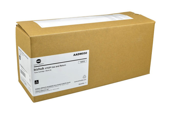 Oryginalny Toner Czarny Konica Minolta Bizhub 4702P (TNP53, TNP-53, AADW050)