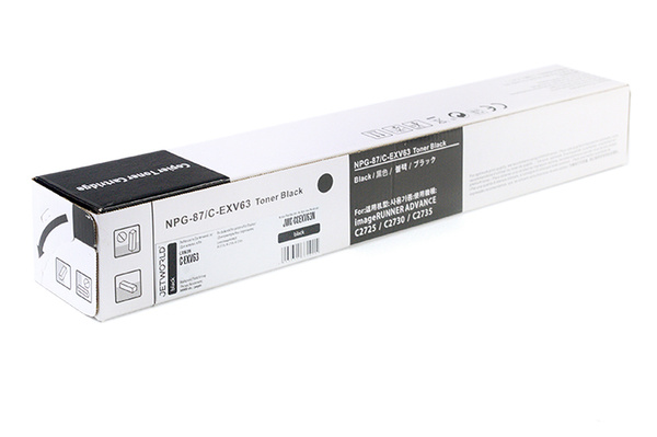 Zgodny z Canon CEXV63 (5142C002) 30k Black JetWorld toner do Canon iR 2725 2730 2745