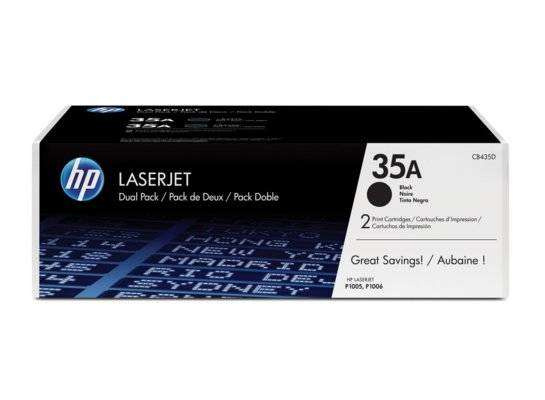 Oryginalny Toner HP 35AD CB435AD do HP 2x 1.5k Black do HP LaserJet P1005/P1006/P1007/P1008/P1009