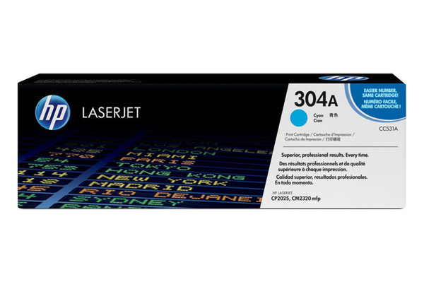 HP 304A CC531A 2,8k Cyan do HP Color LaserJet CP2025 CM2320 Toner Oryginalny