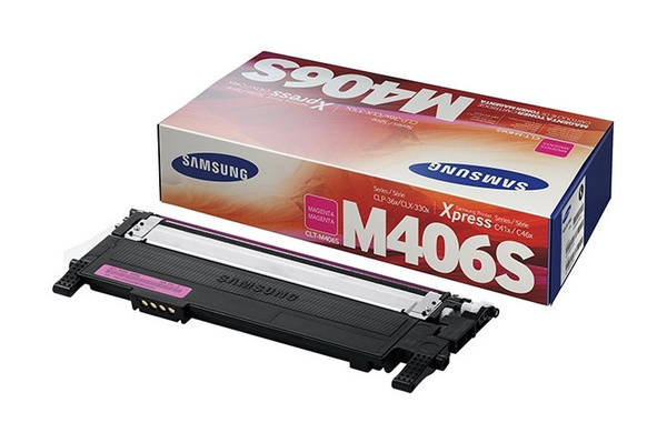 Samsung CLT-M406S, CLTM406S, SU252A 1k Magenta do Samsung CLP-360 CLP-365 CLX-3300 CLX-3305 SL-C410W SL-C460 Toner Oryginalny