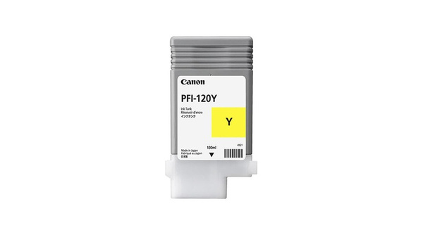 Tusz Canon PFI120Y, PFI-120Y (2888C001) 120ml Yellow do Canon imagePROGRAF GP-200, GP-300, TM-200, TM-200 Tusz Oryginalny