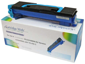 Zamiennik Kyocera TK550 / TK552 TK-550C 6k Cyan toner marki Cartridge Web do FS-C5200