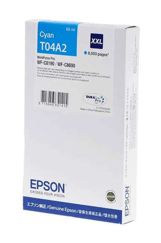 Oryginalny Tusz Cyan Epson T04A2 (C13T04A24N)