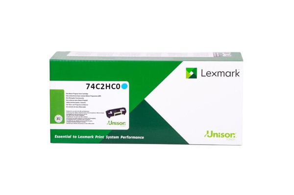 Lexmark 74C2HC0 12k Cyan do Lexmark CS725 Toner Oryginalny