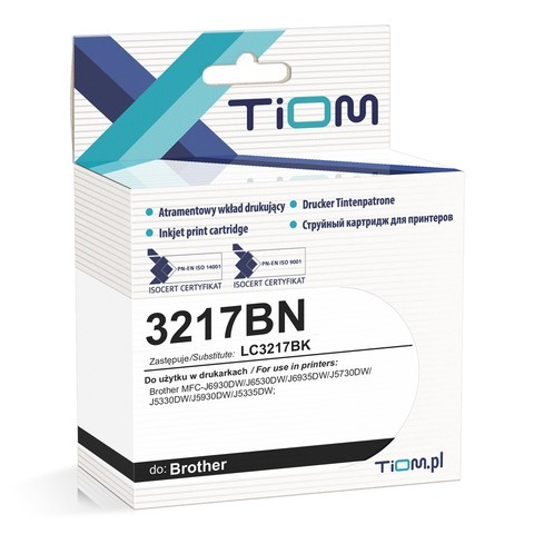 Zgodny Tusz Tiom Ti-B3217BN zamiennik Brother 3217BN | LC3217BK | 22ml | black