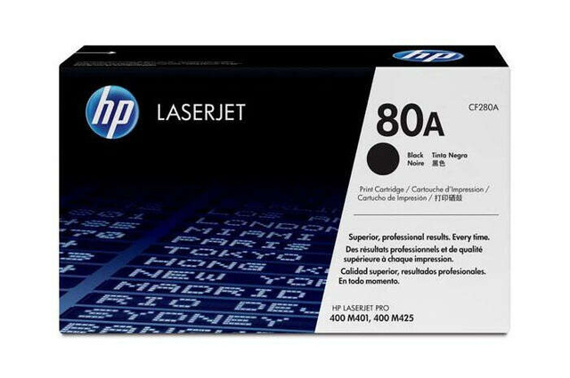 Oryginalny Toner Czarny HP LaserJet Pro 400 M401, M425 (80A CF280A)