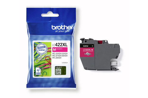 Oryginalny Tusz Magenta Brother LC-422XLM (LC422XLM) do Brother MFC J5340DW J5340DWE J5345DW J5740DW J6540DW J6540DWE J6590DW J6940DW