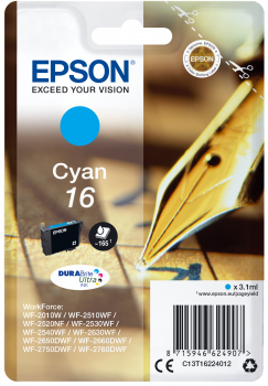 Oryginalny Tusz T1622 do Epson 3.1 ml Cyan