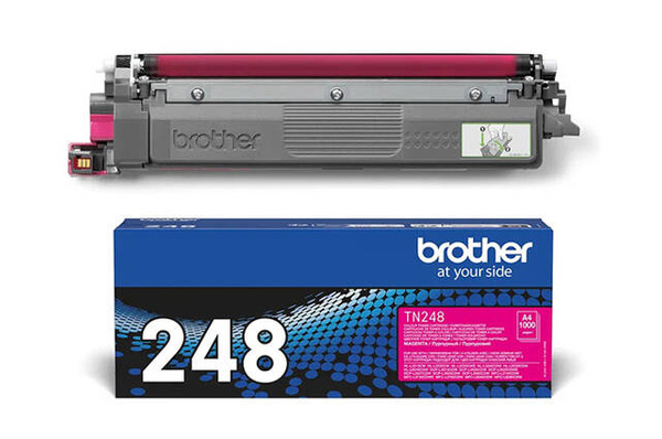 Oryginalny Brother TN248 M TN-248M 1k Magenta toner marki Brother do DCP-L3550 L3560