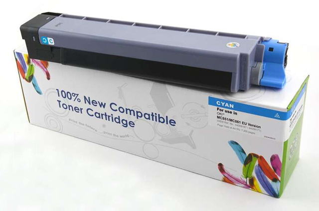 Zamiennik Oki 44059255 10k Cyan toner marki Cartridge Web do Oki MC861