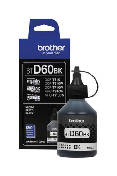 Brother BT-D60BK, BTD60BK 6,5k Black do Brother T420W T520 T720 T310 T510 T710 T910 T920 Oryginalny Tusz