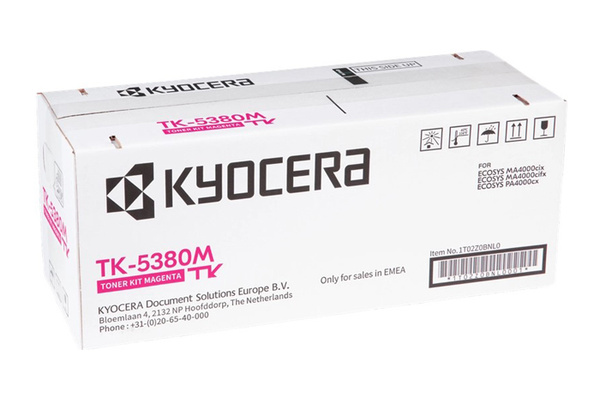 Kyocera TK5380M, TK-5380M, 1T02Z0BNL0 10k Magenta do Kyocera ECOSYS MA4000cix, MA4000cifx, PA4000cx Toner Oryginalny