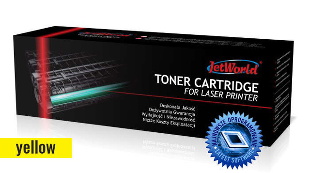 Zamiennik Brother TN-247Y 2.3k Yellow toner marki JetWorld do L3550 L3730 L3770 L3710 L3750 L3770 L3510 L3210