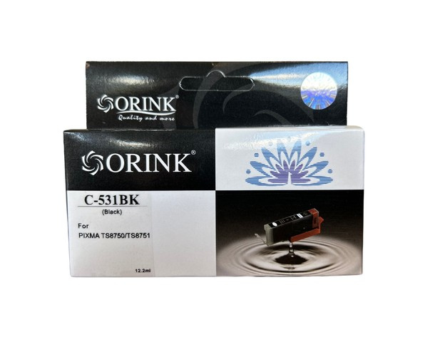 ORINK Tusz CLI531BK do drukarek Canon Pixma TS8750, TS8751 | Cyan | 18,5ml