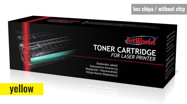 Zgodny z Toner HP 207X W2212X 2.45k Yellow bez chipu marki JetWorld do HP Color LaserJet Pro M255dw/M255nw/M282nw/M283cdw/M283fdn/M283fdw