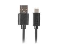 Kabel Lanberg CA-USBO-20CU-0030-BK USB-C 2.0 (M) do USB-A (M), 3 m, czarny