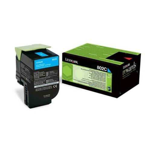 Lexmark Toner 802C 80C20C0 Cyan 1K