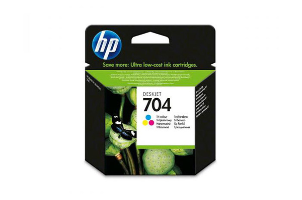 HP 704 (CN693AE) 0,2k Trójkolorowy Tusz Oryginalny