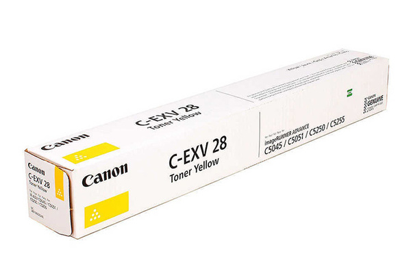 Canon C-EXV28Y, CEXV28Y, 2801B002 38k Yellow do Canon iR-C5045, iR-C5051, iR-C5250, iR-C5255 Toner Oryginalny
