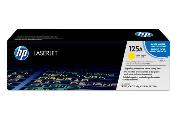 HP 125A CB542A 1,4k Yellow do HP Color LaserJet CM1312 CP1215 CP1515 CP1518 Toner Oryginalny
