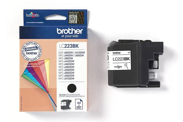 Brother LC223BK, LC-223BK 0,55k Black do Brother DCP-J4120DW DCP-J562DW MFC-J4420DW Tusz Oryginalny