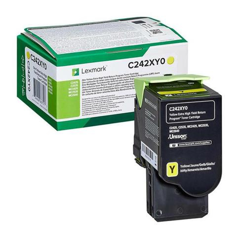 Lexmark Toner C242XY0 Yellow 3,5K